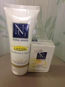 NG TOTAL whitening lotion&whitening soap